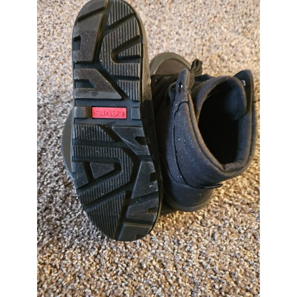 Levi’s Women’s Olivia II CT CVS High-Top Lace-Up Canvas Sneakers - Black Sz 6.5